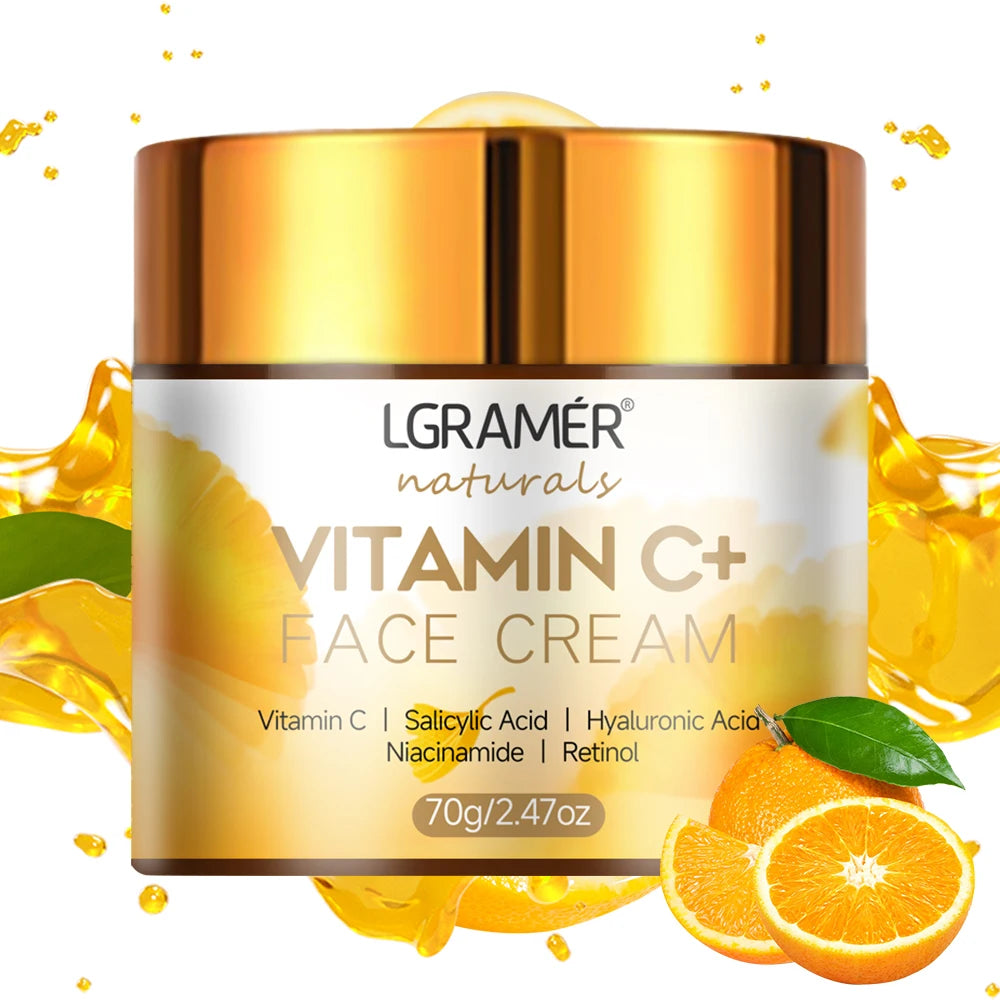 Crème pour le visage à la vitamine C, rétinol,