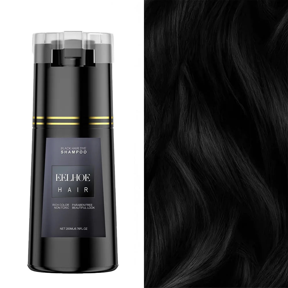 EELHOE shampooing de teinture capillaire instantanée femmes rapide facile.