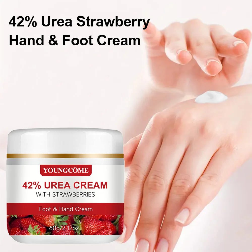 Crème pour les mains à la fraise, hydrate et lisse vos mains.