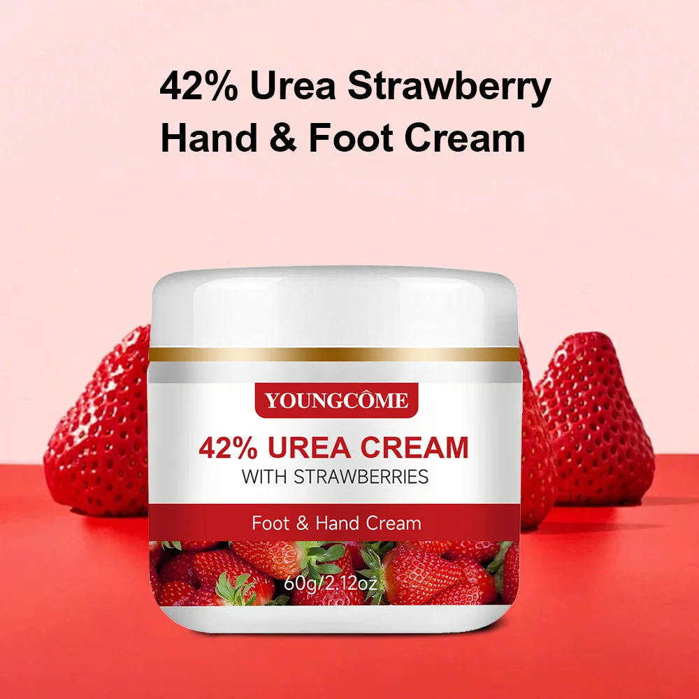 Crème pour les mains à la fraise, hydrate et lisse vos mains.