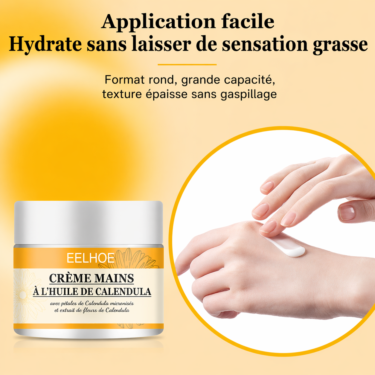 Crème pour les mains à l'huile de calendula